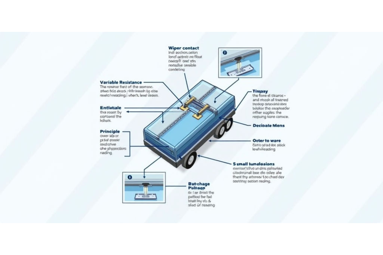Принцип работы поплавкового резистивного датчика уровня топлива: от физики к точным показаниям