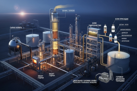 Дизельное топливо: состав, компоненты и особенности производства