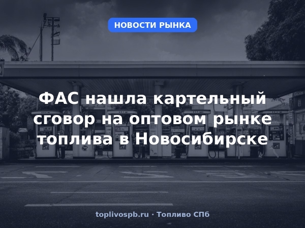 ФАС нашла картельный сговор на оптовом рынке топлива в Новосибирске
