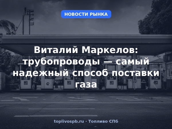 Виталий Маркелов: трубопроводы — самый надежный способ поставки газа