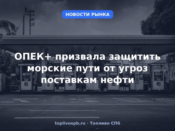 ОПЕК+ призвала защитить морские пути от угроз поставкам нефти