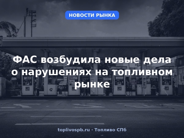 ФАС возбудила новые дела о нарушениях на топливном рынке