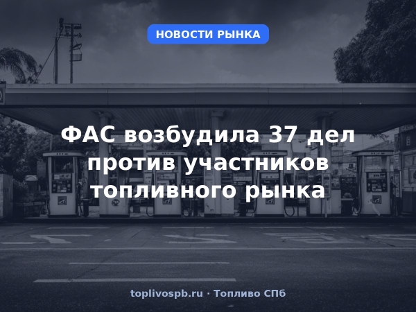 ФАС возбудила 37 дел против участников топливного рынка