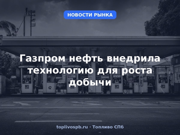 Газпром нефть внедрила технологию для роста добычи