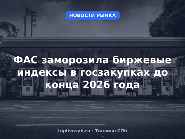 ФАС заморозила биржевые индексы в госзакупках до конца 2026 года