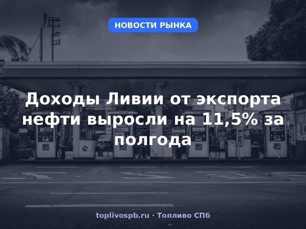 Доходы Ливии от экспорта нефти выросли на 11,5% за полгода