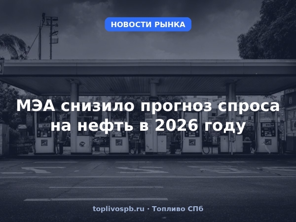 МЭА снизило прогноз спроса на нефть в 2026 году
