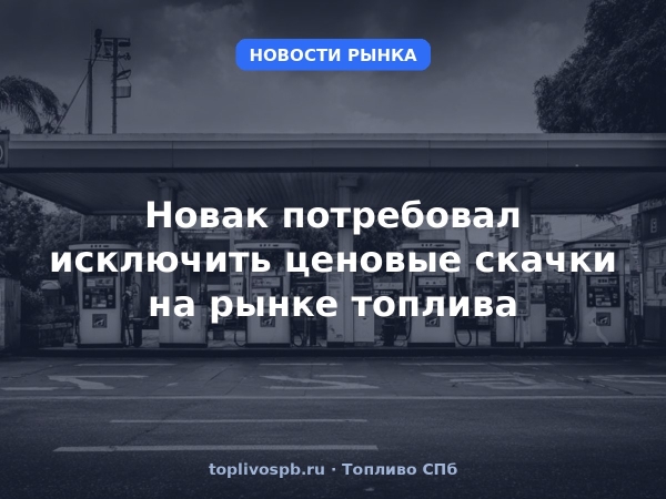 Новак потребовал исключить ценовые скачки на рынке топлива