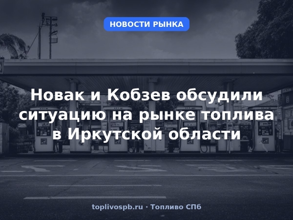 Новак и Кобзев обсудили ситуацию на рынке топлива в Иркутской области