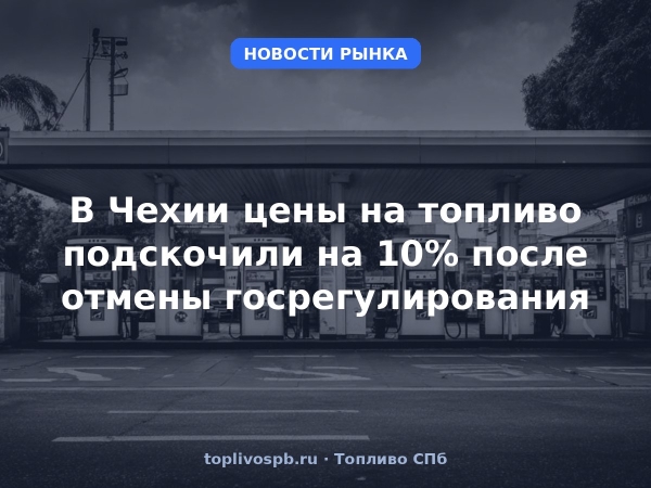 В Чехии цены на топливо подскочили на 10% после отмены госрегулирования
