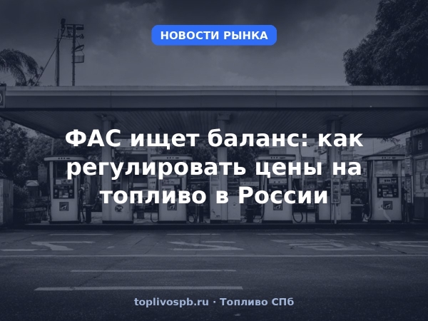 ФАС ищет баланс: как регулировать цены на топливо в России