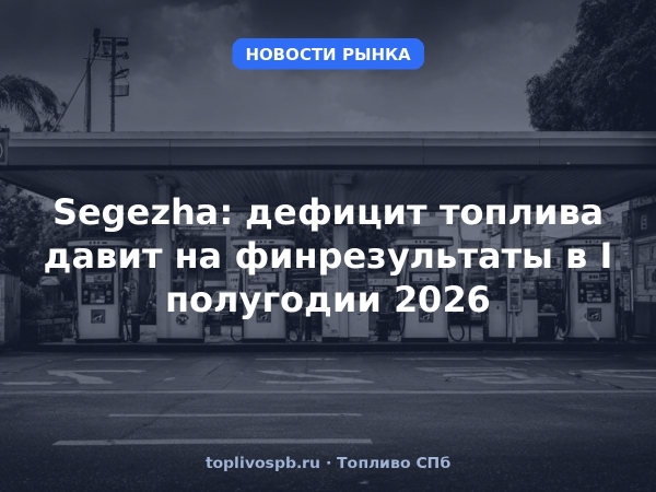 Segezha: дефицит топлива давит на финрезультаты в I полугодии 2026