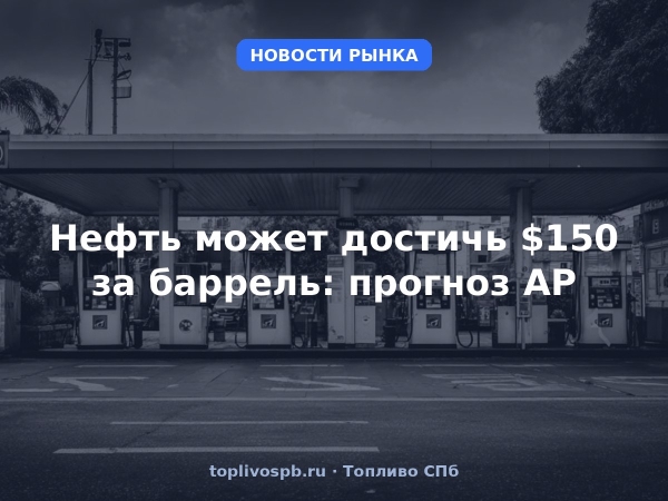 Нефть может достичь $150 за баррель: прогноз AP