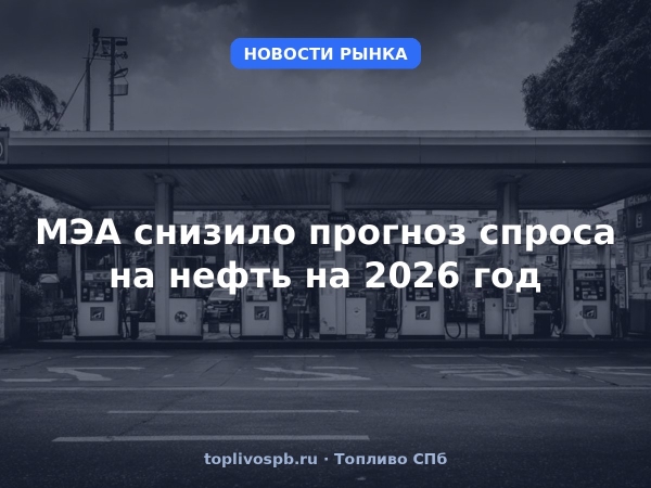 МЭА снизило прогноз спроса на нефть на 2026 год