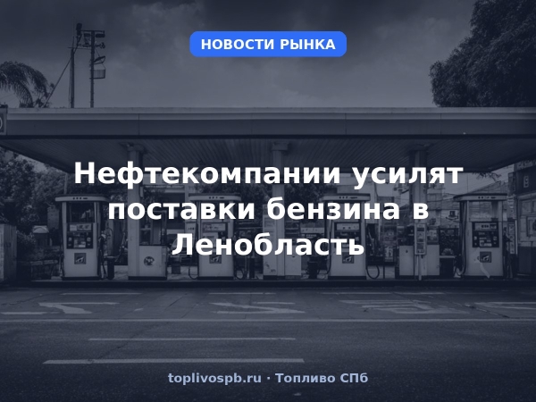 Нефтекомпании усилят поставки бензина в Ленобласть