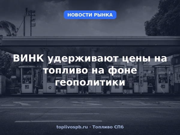 ВИНК удерживают цены на топливо на фоне геополитики