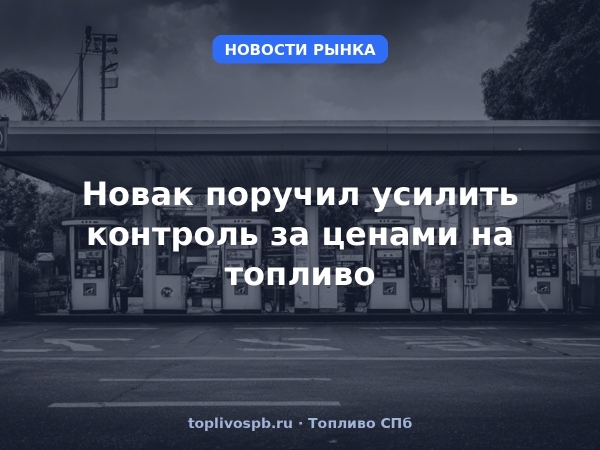 Новак поручил усилить контроль за ценами на топливо