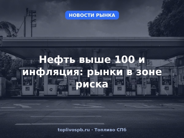Нефть выше 100 и инфляция: рынки в зоне риска