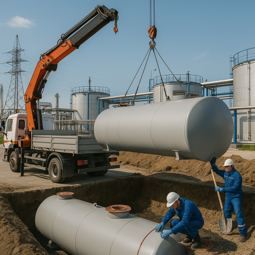 Монтаж, ремонт и вывод из эксплуатации топливных резервуаров (УСТ/НСТ) в Санкт-Петербурге и Ленинградской области