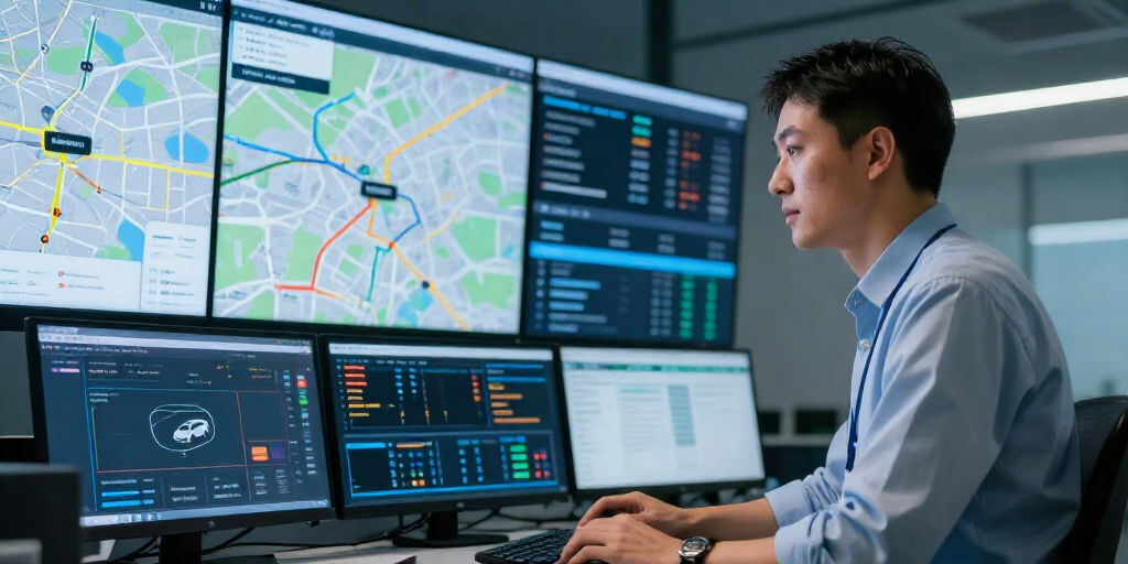 Телематика и GPS отслеживание транспорта на карте